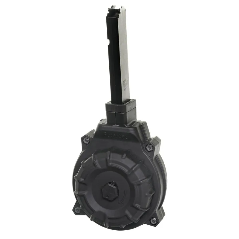 ProMag DRMA18 Standard 40rd Drum 45 ACP Fits Hi-Point 4595TS Carbine Black DuPont Zytel Polymer