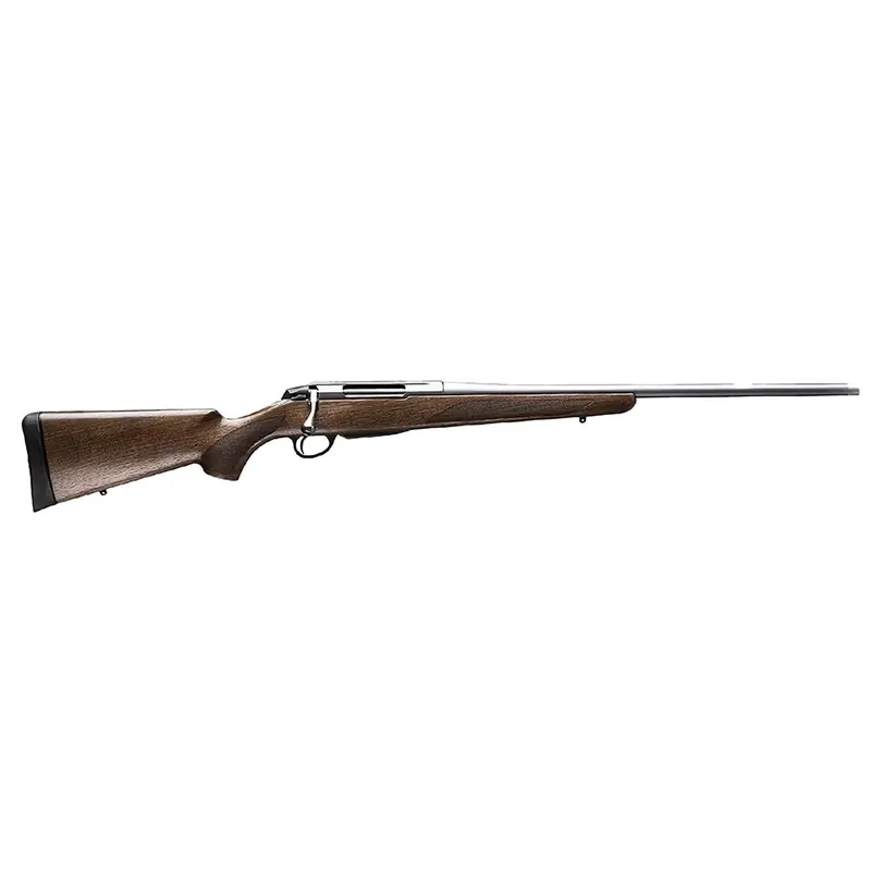 Tikka JRTXA71620MT T3x Hunter Full Size 308 Win 3+1 20" Matte Stainless Fluted Threaded Barrel, Matte Drilled & Tapped Stainless Steel Receiver, Fixed Oiled Walnut Wood Stock, Right Hand