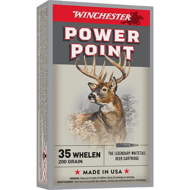 Winchester Ammo X35W Power-Point 35Whelen 200gr 20 Per Box/10 Case