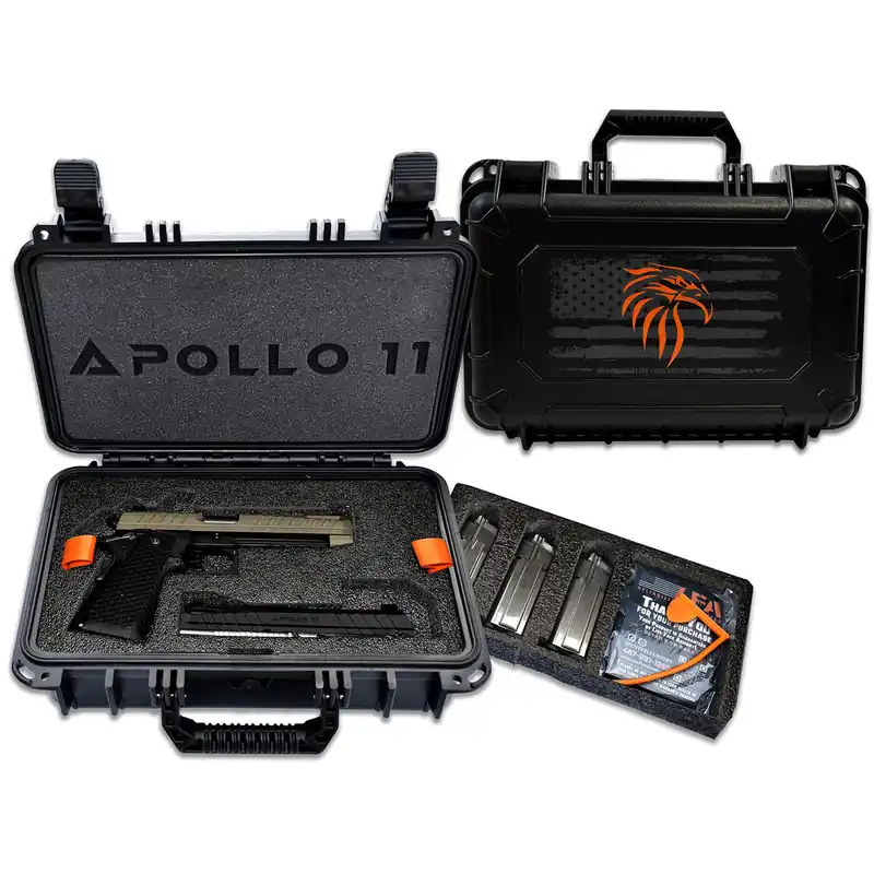 Live Free Armory LFAPF712086 Apollo 11 9mm 17+1 4.15" 416 Stainless Steel Slide Elite Flat Dark Earth Cerakote Black Polymer Grip
