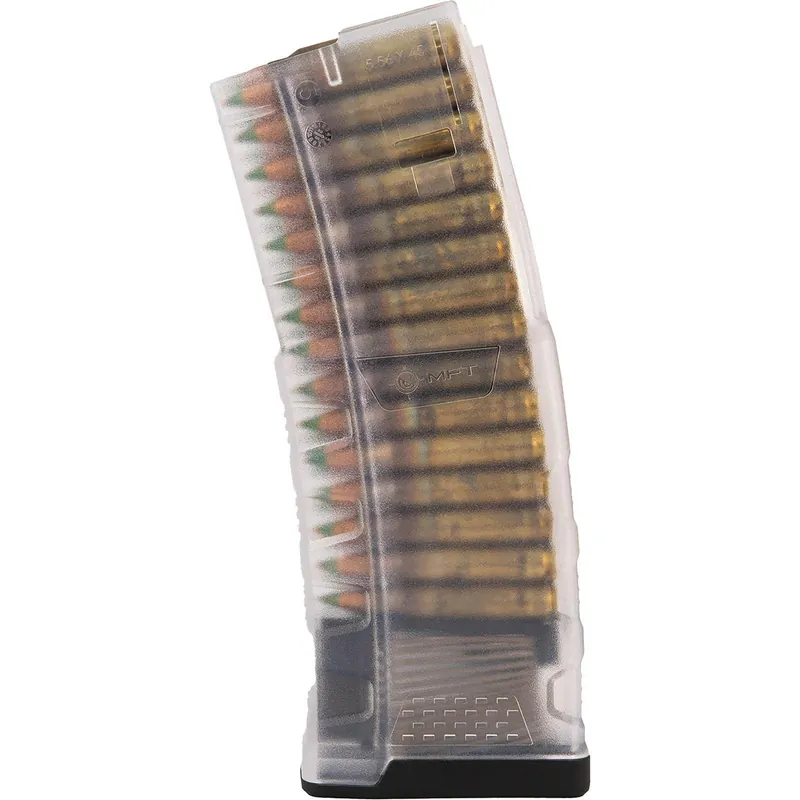 Mission First Tactical EXDPM556TC EXD 30rd 5.56 Fits AR/M4 Translucent Clear