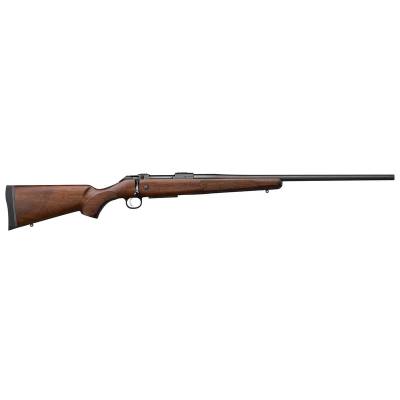 CZ-USA 07728 600+ American Full Size 30-06 Springfield 5+1 24" Black Nitride Threaded Barrel, Black Nitride Steel Drilled & Tapped Receiver, Turkish Walnut Fixed Stock