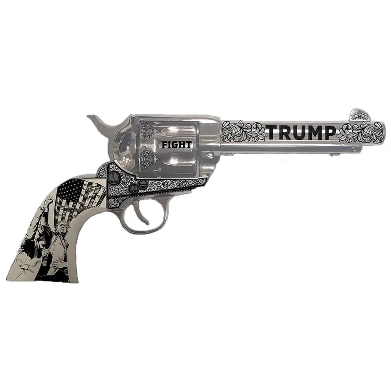 Traditions SAT73132FT 1873 45 Long Colt 6rd 5.50" Nickel White PVC Grip