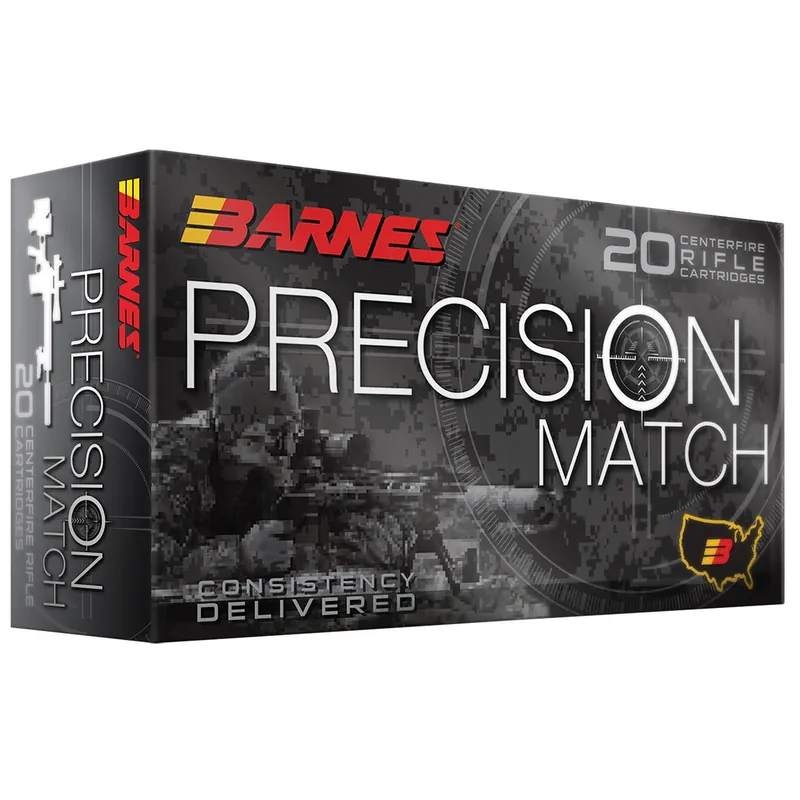 Barnes Bullets 32018 Precision Match 223Rem 77gr Match Burner OTM BT 20 Per Box/10 Case
