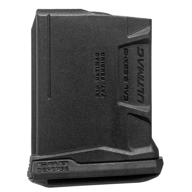 FAB Defense FXUMAGR10 Ultimag 10R 10rd 5.56x45mm NATO AR-15/M16/M4 Black Polymer and Steel Body