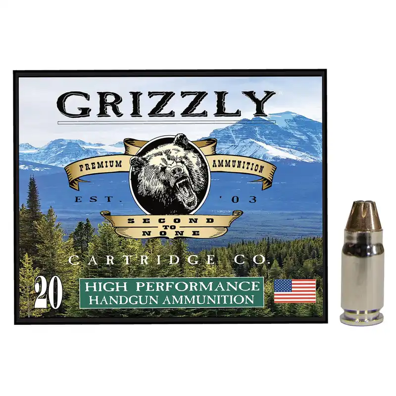 Grizzly Ammo GC357S2 357Sig 90gr Jacketed Hollow Point 20 Per Box/10 Case