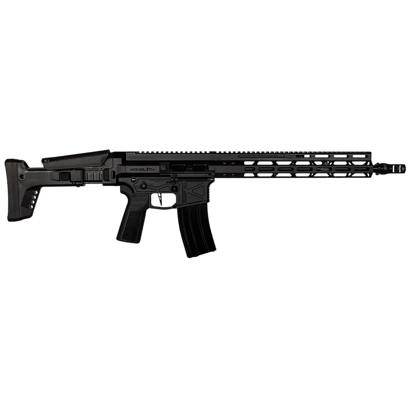 Global Ordnance LLC 197892003216 Monolithic 5.56 NATO 16" Barrel, Keymod Handguard, Modular Black Stock, Black Polymer Grip