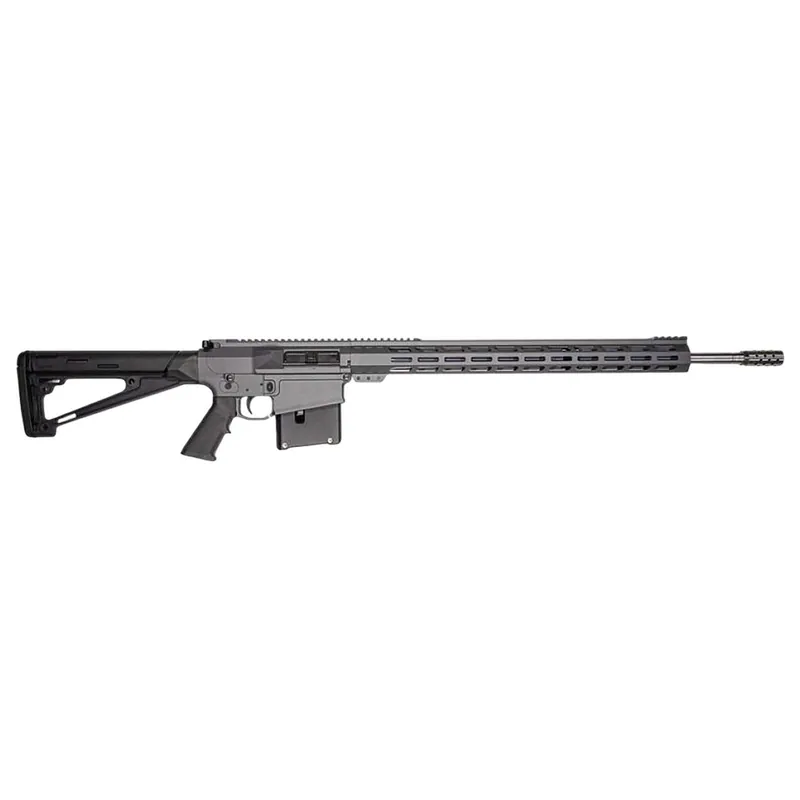 Great Lakes Firearms AR-10 30-06 Springfield 5+1 24" Stainless Threaded Barrel, Sniper Gray Cerakote Aluminum Receiver w/Picatinny Rail, Hogue Fixed Black Polymer Stock, Mil-Spec Grip
