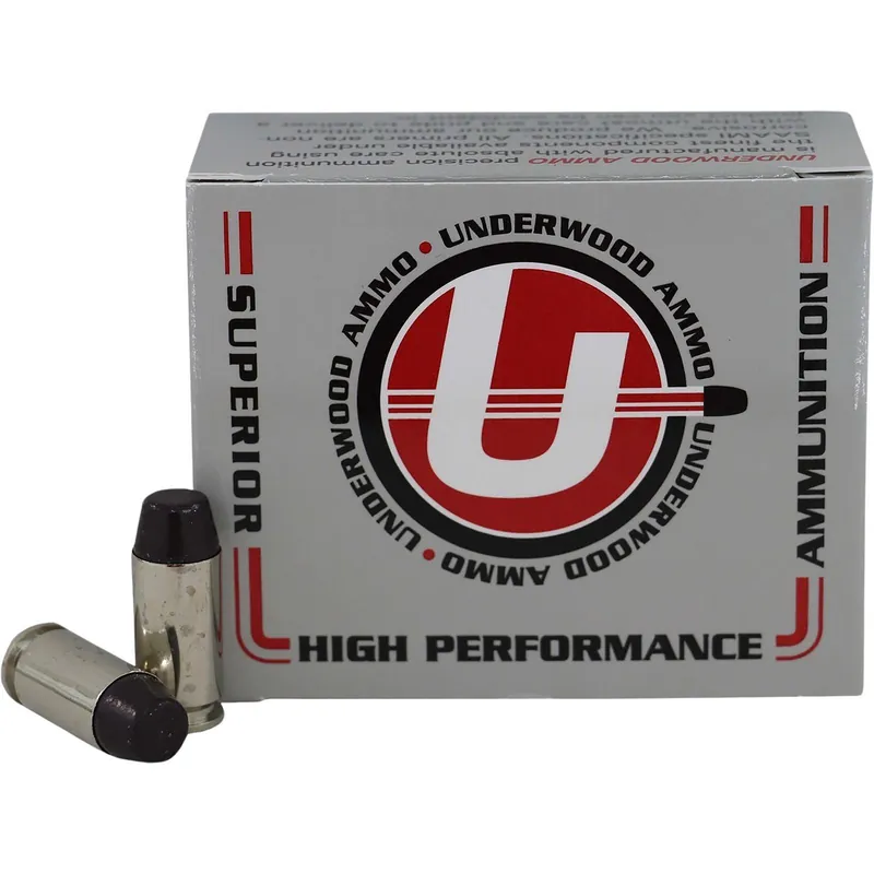 Underwood Ammo 740 40S&W 200gr Hard Cast Flat Nose 20 Per Box/10 Case