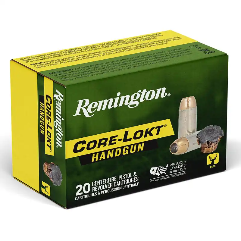 Remington Ammunition 20272 Core-Lokt 45Colt 237gr Jacketed Hollow Point 20 Per Box/10 Case