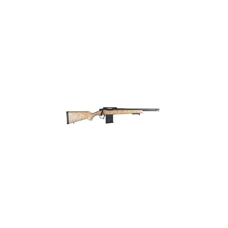 Christensen Arms 8010622000 Ridgeline Scout Full Size 6mm ARC 4+1, 16" Black Nitride Steel Threaded Barrel, Black Nitride Aluminum Receiver, Tan w/Black Webbing Fixed Sporter Stock