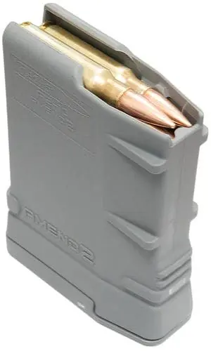 Amend2 MOD-2 10rd 308 Win/7.62x51mm Compatible w/ AR-10 Gray 762MOD2GRY10
