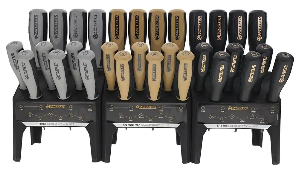 Wheeler Hex/Torx Benchtop Screwdriver Set