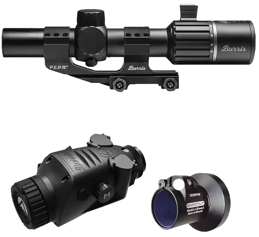 Burris BTC35 V2 RT6 Thermal Clip-on/Handheld/Mountable Thermal Scope Combo 1-4x35mm Multi Reticle 1x/2x/4x Zoom Matte Black