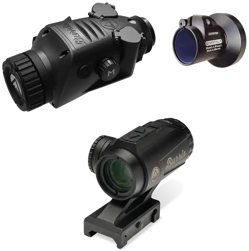 Burris BTC 35 V2 RT3 Combo Thermal Clip On/Handheld/Mountable 104x35mm Multi Reticle 400x300 50 Hz Resolution Zoom Black