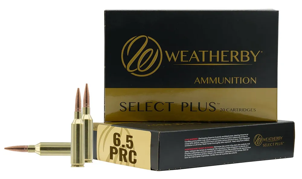 Weatherby Select Plus 6.5 PRC 156 Gr. Berger Elite Hunter 20/Box