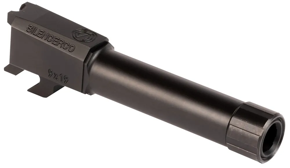 SilencerCo S&W 9mm Luger 3.50" Threaded Black Nitride Stainless Steel Handgun Barrel