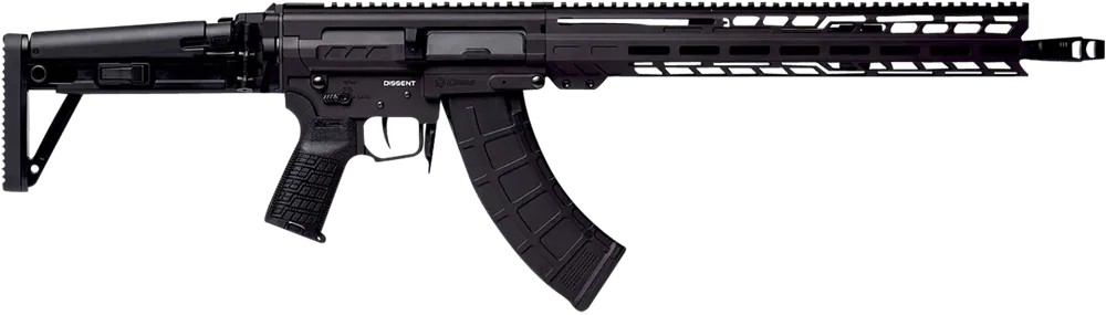 CMMG Dissent MK47 7.62x39mm 30+1 (2) 16.10", Black Armor, Side Charging Handle Rec, 15" M-Lok Handguard, Side Folding Stock, Zeroed Grip