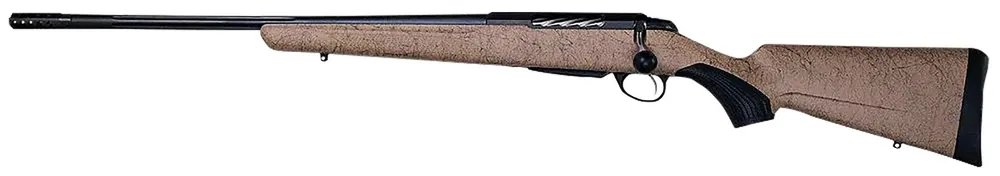 Tikka T3x Lite 6.5 Creedmoor Rifle 3+1 24.30" Fluted/Threaded, Black Barrel/Rec, Black Webbed Tan Roughtech Synthetic Stock JRTXRT482