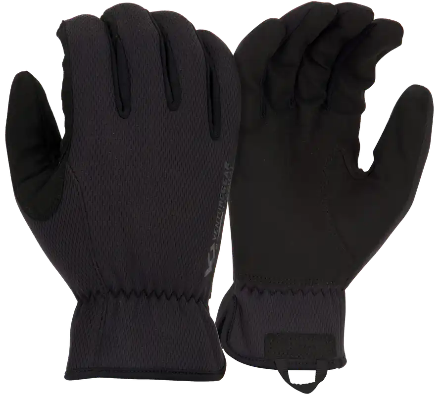 Pyramex Black Synthetic Leather Gloves Large