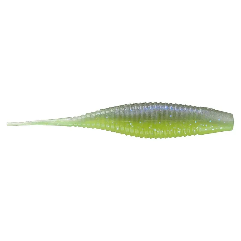 Yamamoto Scope Shad - 3" Chartreuse Electric Blue