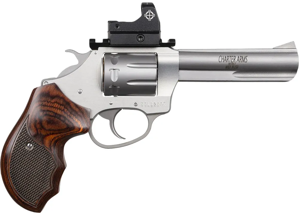 Charter Arms Pathfinder Target .22LR Revolver 8Rd 4.2" Barrel Stainless Cylinder Alum Frame Ramp Front Sight Micro Red Dot Rear Sight DA/SA 72245