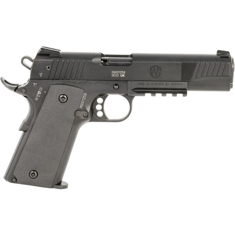 Hammerli Force H1 .22LR Pistol 12+1 5" Steel Threaded Barrel Steel Slide Aluminum Frame Grip/Thumb Safety Rail SAO Black 5170500