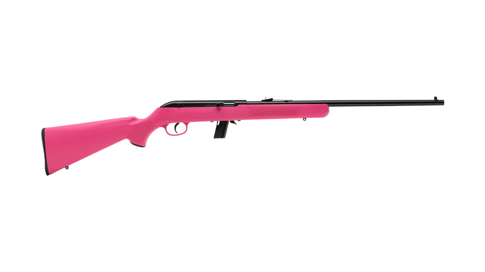 Savage 64F 22LR Rifle 21" Semi Auto Barrel Pink Synthetic Stock 10-Round Mag 40218