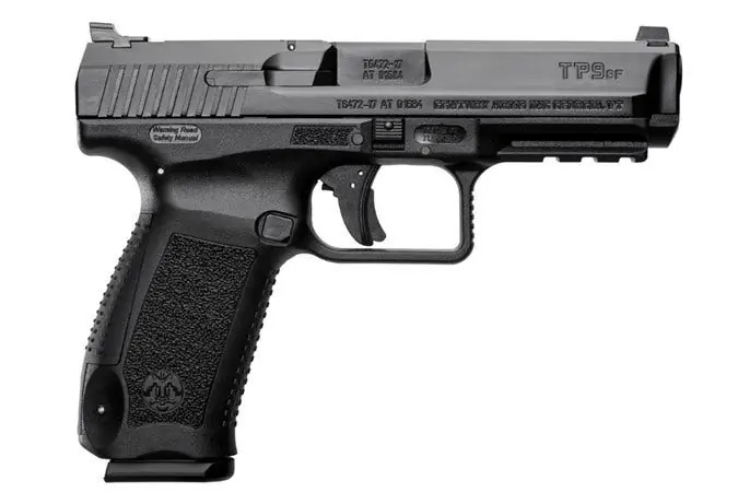 Canik TP9SF Full Size 9mm Luger 18+1 4.46" Black Nitride Match Grade Barrel