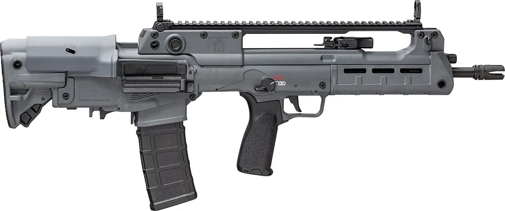 Springfield Armory Hellion Bullpup 5.56x45mm NATO Rifle30+1 16" Black Melonite Steel Barrel, Gray Polymer Receiver, Polymer M-LOK Handguard, Black Bravo Mod 3 Grip, Ambidextrous HL916556Y