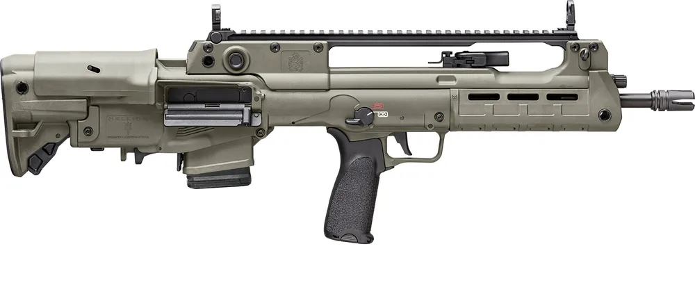 Springfield Armory Hellion Bullpup 5.56x45mm NATO Rifle 10+1 16" Black Melonite Steel Barrel, OD Green Polymer Receiver, Polymer M-LOK Handguard, OD Green HL916556GLC