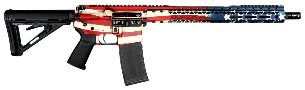 Black Rain Ordnance Spec 15+ Patriot 5.56x45mm NATO Rifle 16", American Flag BROPATAMERICA