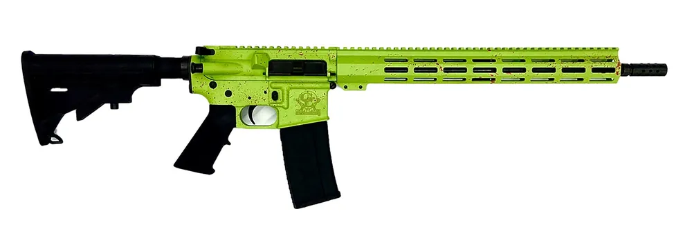 Great Lakes Firearms GL15 Splatter Series 223 Wylde Tactical Rifle 16" Green GL15223SZOM