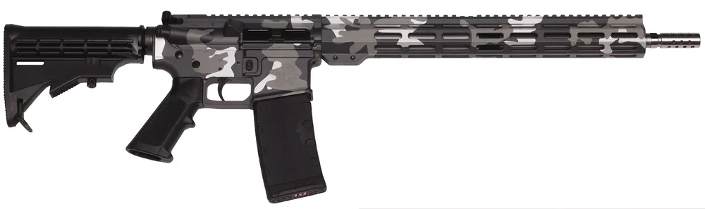 Great Lakes Firearms AR-15 Mission 223 Wylde Rifle 30+1 16" Urban Camo Picatinny Rail Aluminum Receiver, 15.25" M-LOK Handguard, Black Synthetic Adjustable Stock, GL15223SSMU