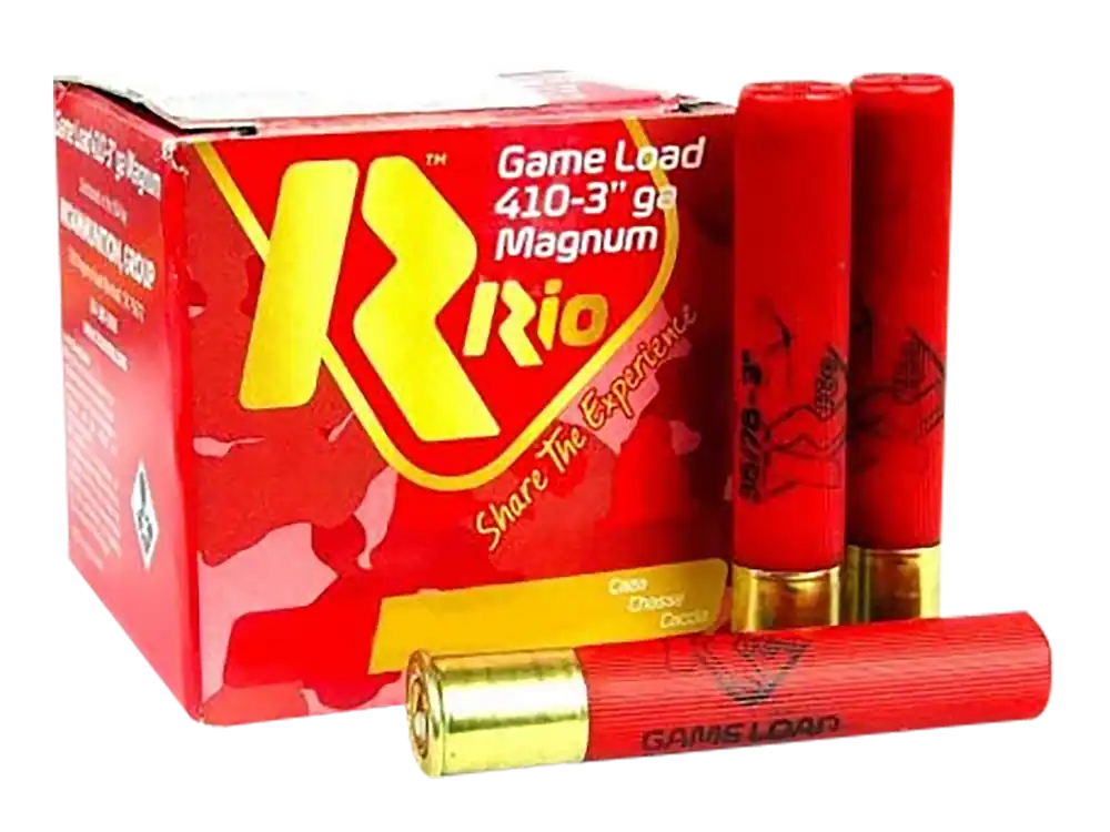 Rio Ammunition Game Load 410 Gauge 3" 11/16 oz 8 Shot 25 Per Box