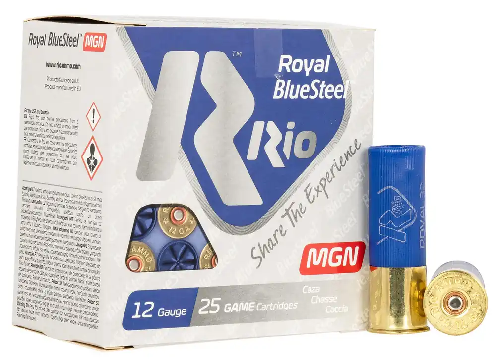 Rio Ammunition Royal BlueSteel Magnum 12 GA 3" 1-1/8 oz. BB Shot 25/Box
