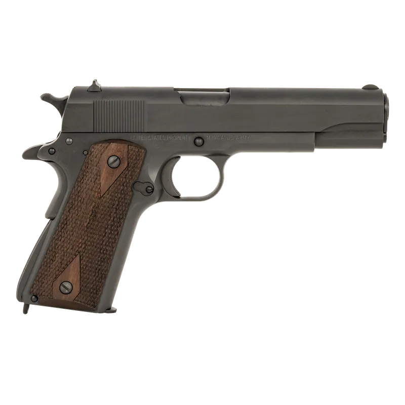 Tisas 1911 A1 US Army WWII .45ACP Pistol 7+1 5" Bbl Rear Cocking Serrations Grip Safety Lanyard Loop Double Diamond Grip Gray 10100539