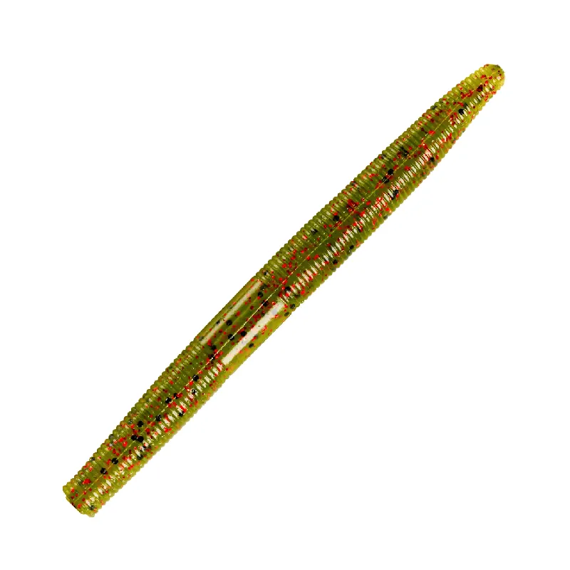 YUM Dinger 4" Soft Plastic Worm - Watermelon Red Flake 30 Pack