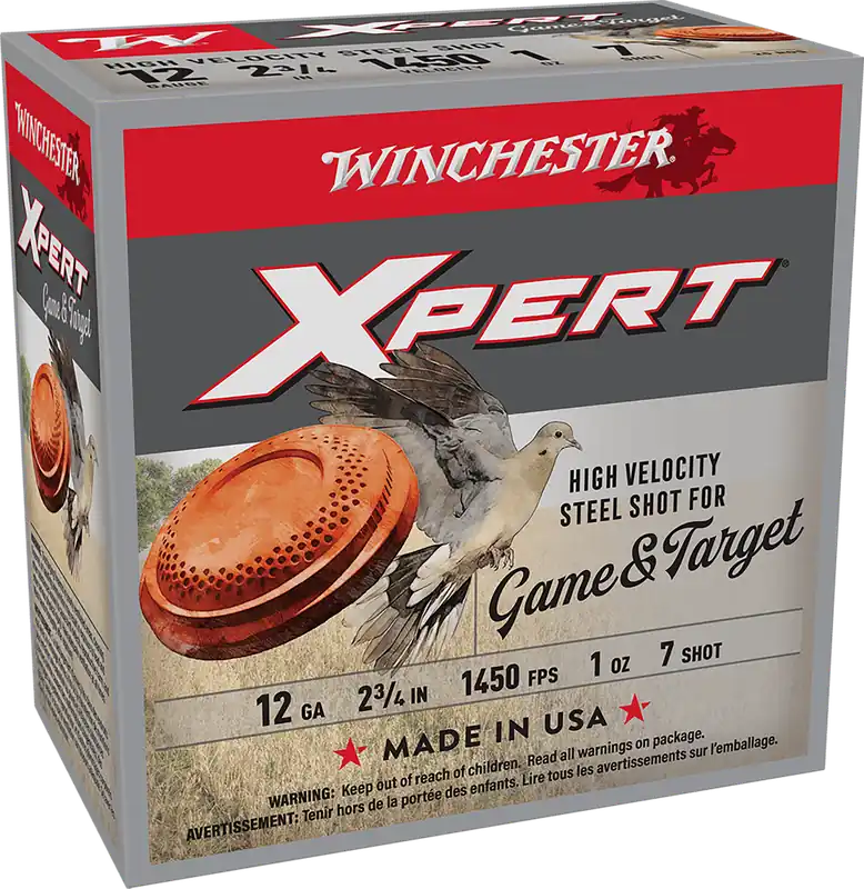 Winchester Xpert Game & Target 12 Gauge Ammo 2.75" 1oz 7 Shot 25 Rounds WE12GTHV7