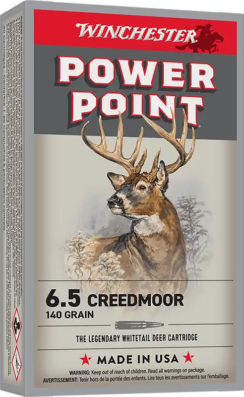 Winchester Super-X Power Point 6.5 Creedmoor 140gr 20 Rounds Per Box X652