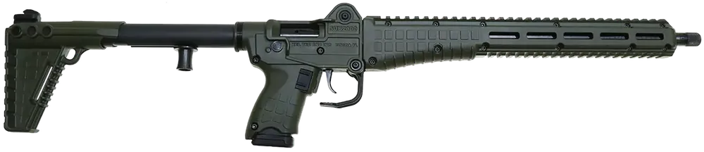 Kel-Tec SUB2000 Gen3 Semi-Auto Rifle 9mm 15+1 16.15" Threaded Barrel Alum Rec M-Lok Handguard Green Folding Stock SUB2K9GLKGRN
