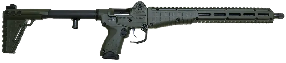 Kel-Tec SUB2000 Gen3 Rifle 9mm 10+1 16.15" Threaded Barrel Alum Rec Picatinny Rail M-Lok Slots Folding Forend SUB2K9GLKGRN10