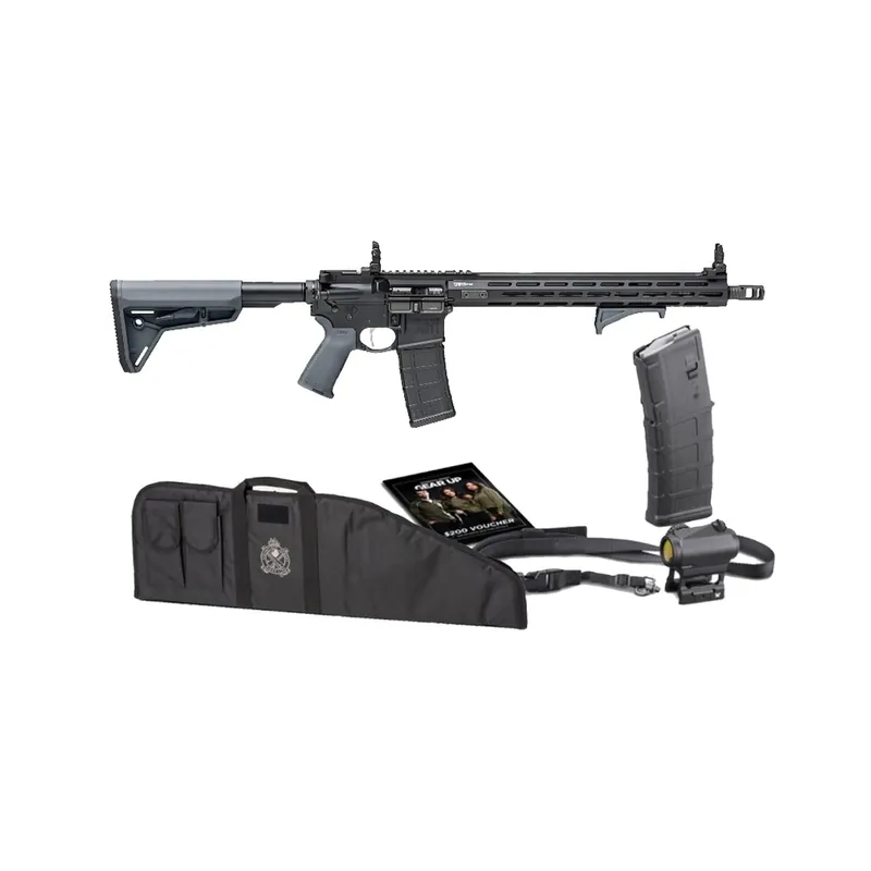 Springfield Armory SAINT Victor 5.56 Rifle Gear Up Package 16" 30+1 Gray STV916556YPGU23
