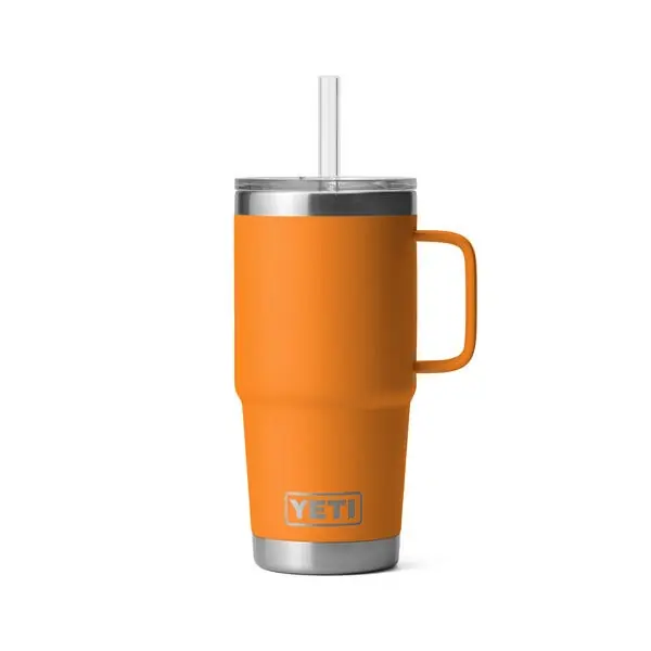 Yeti Rambler 25 oz. Mug w/Straw - King Crab Orange