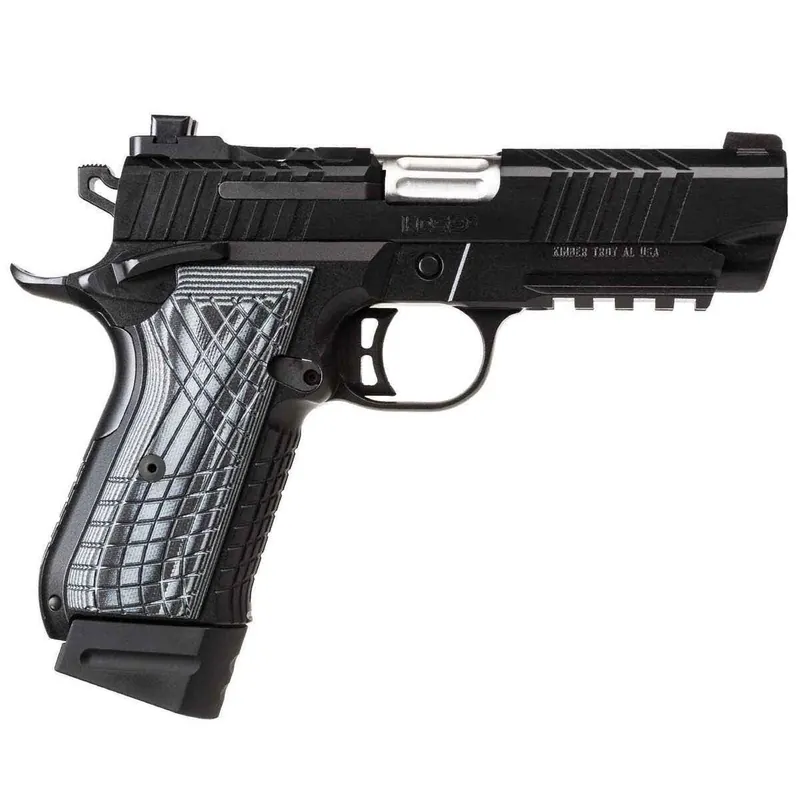 Kimber KDS9C 9mm Pistol 18+1 4.09" SS Barrel SS Optic Ready Slide Aluminum Frame Night Sights Gry/Blk G10 Grips Black 3100014