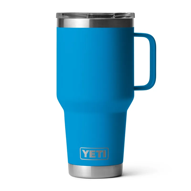 YETI Rambler 30 oz. Travel Mug w/Stronghold Lid - Big Wave Blue