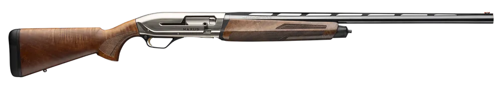 Browning Maxus II Upland 12 Gauge Shotgun Semi-Auto 3" 4 2 3/4" Shells 28" Matte Blued Grade I Turkish Walnut Wood Stock w/Adj Shim 011779204
