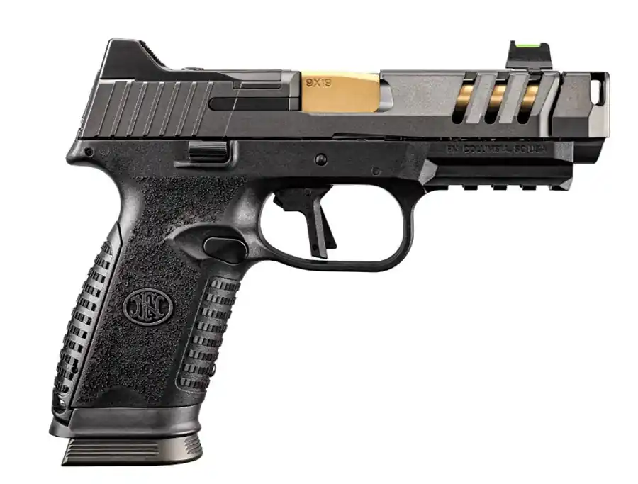 FN 509 CC EDGE XL 9mm Pistol 17+1 4.2" SS Barrel QD Compensator OR Slide FO Front Sight Full Size Polymer Frame Black 66101714