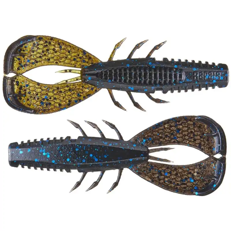 Rapala CrushCity Cleanup Craw - 3.5" Black Blue Green Pumpkin