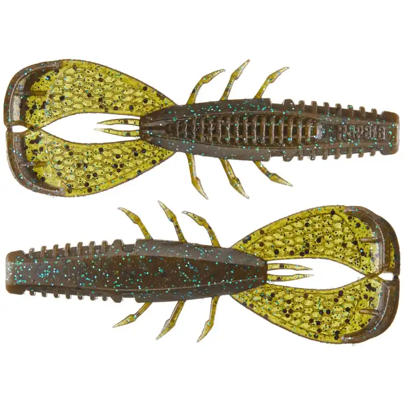 Rapala CrushCity Cleanup Craw - 3.5" Green Pumpkin Blue